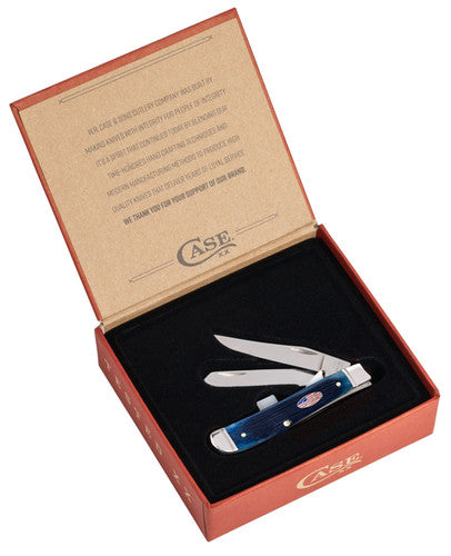 2024 Navy Blue Bone Barboard Jig Mini Trapper (8207 SS) Fluted
W/Cigar Box